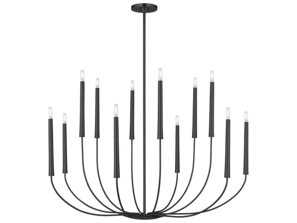 Lois 12-Light Chandelier in Aged Iroged Iron