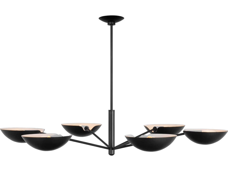 6-Light Nevel XL Chandelier in Aged Iron