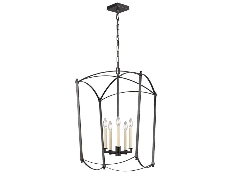 Thayer 5-Light Chandelier in Smith Steel