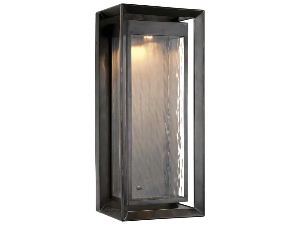 Urbandale 1-Light LED Outdoor Wall Lantern in Antique Bronze
