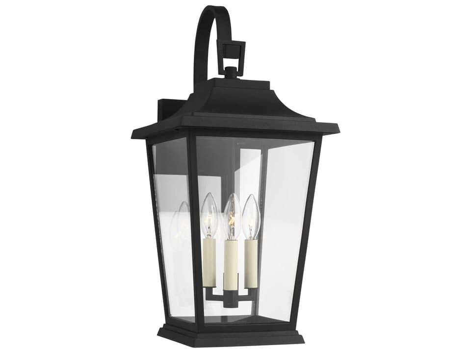 Warren 3-Light Outdoor Wall Sconce in Textured Black