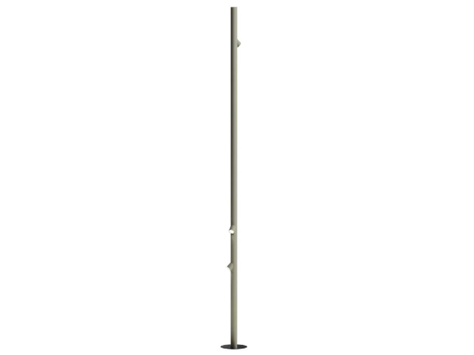 3-Light Bamboo Outdoor Path Light LED 75 Inch Tall