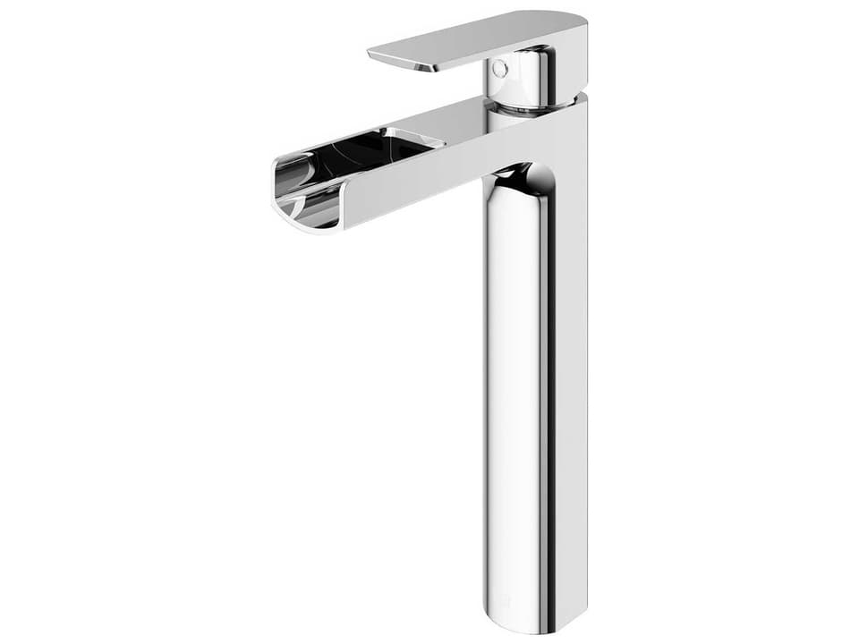 Amada Single Handle Single-Hole Bathroom Vessel Faucet in Chrome