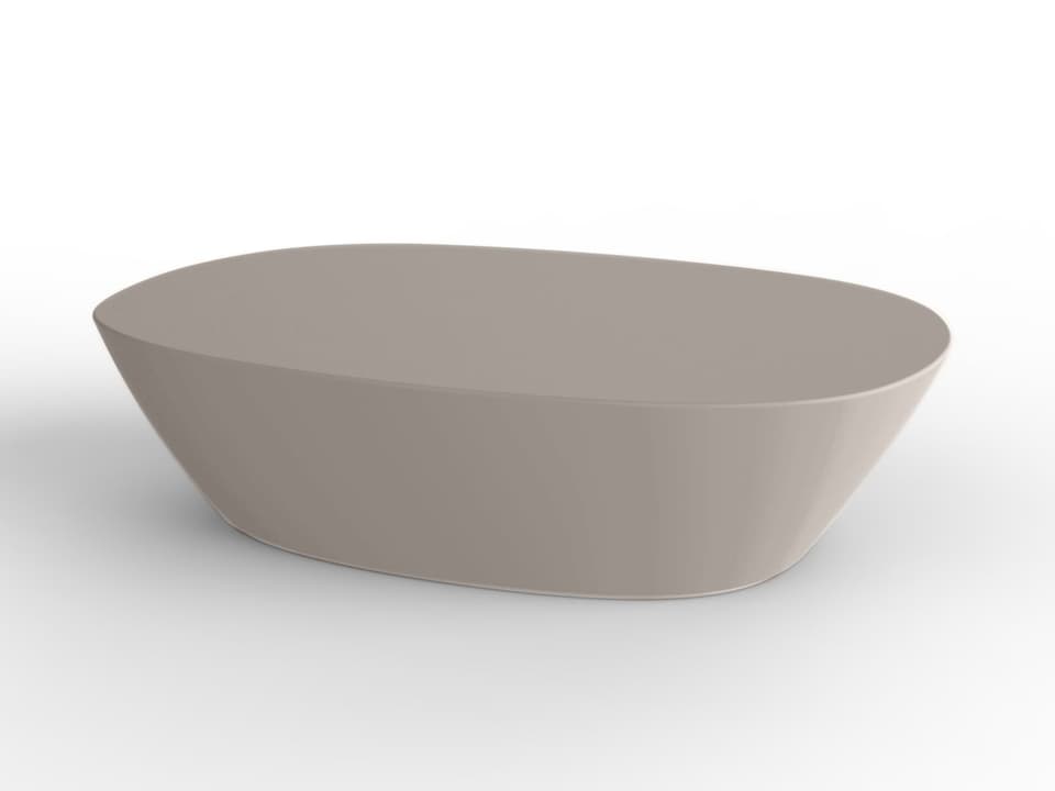 Vondom Sabinas Oval Coffee Table in Taupe Matte