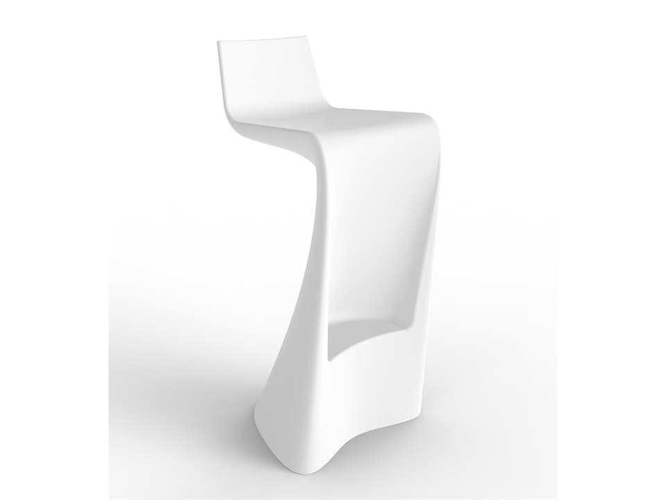 Wing Bar Stool Sculptural Modern