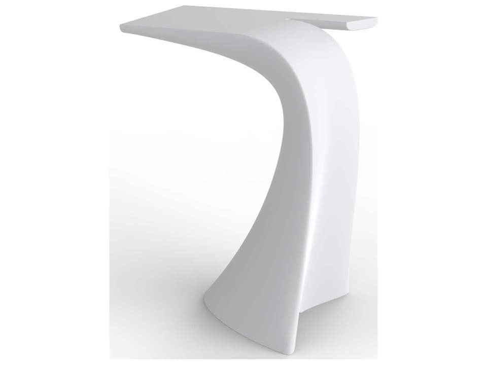 Wing Bar Table in Matte White Polyethylene by A-cero