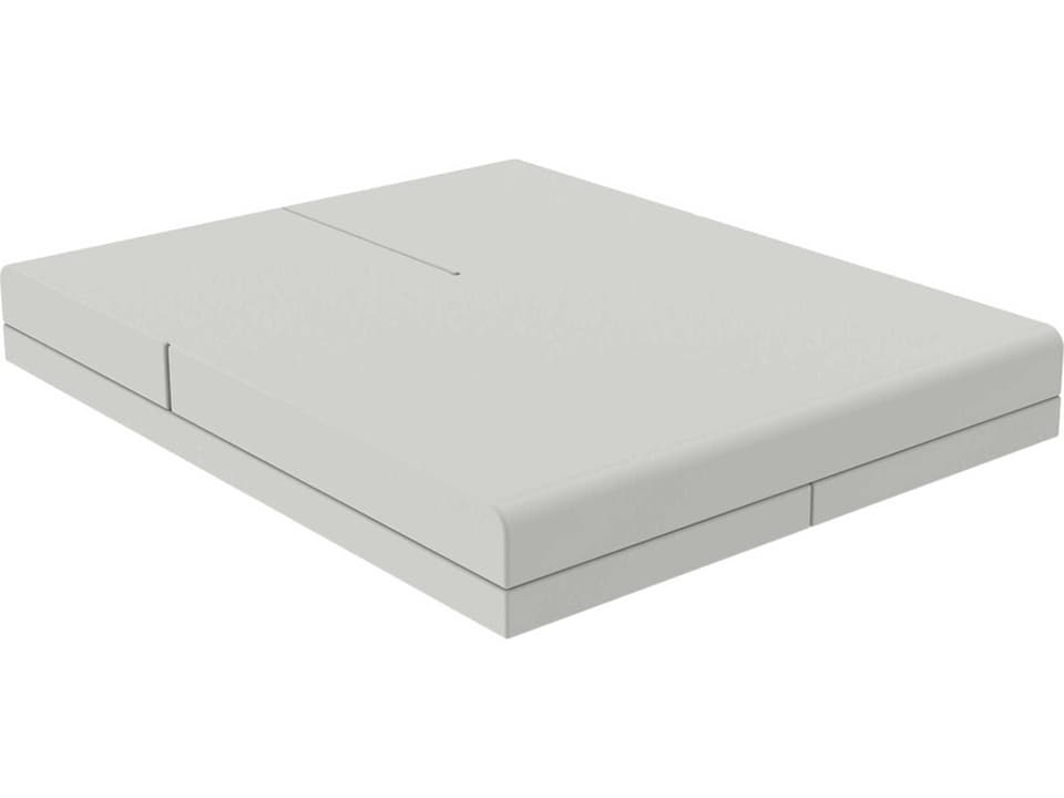 Pixel Ecru Daybed with Rotational Molded Polyethylene and Folding Backrests