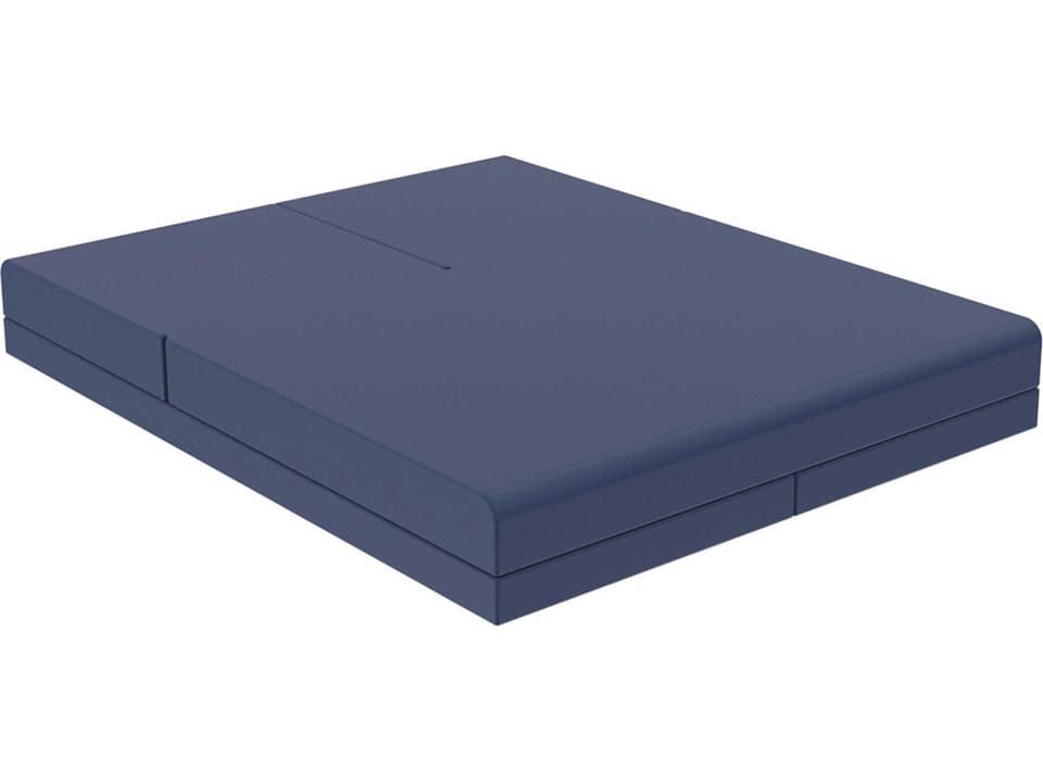 Pixel Outdoor Daybed in Notte Blue with Acrylic Cushion