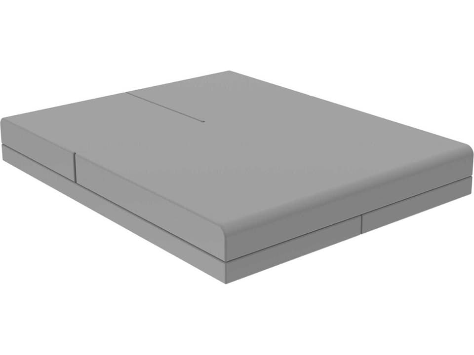 Pixel Modular Outdoor Daybed in Matte Steel by Ramon Esteve