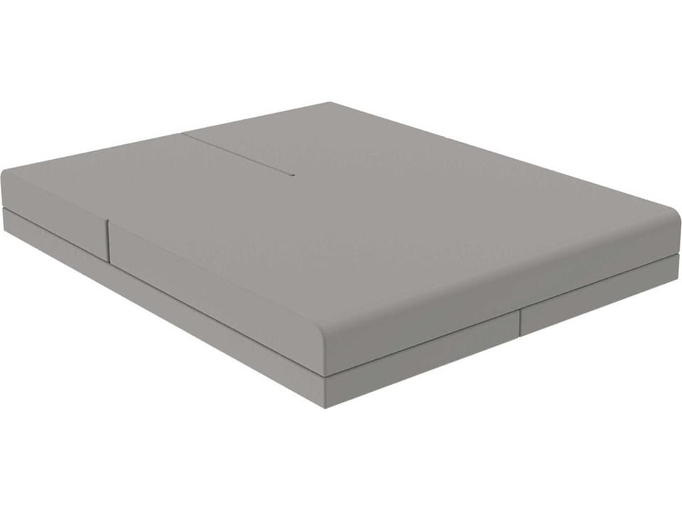 Pixel Daybed with Adjustable Backrests in Matte Taupe by Ramón Esteve