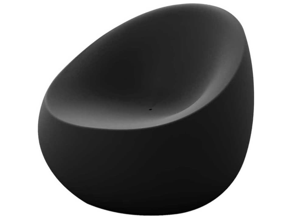 Stone Lounge Chair in Anthracite Matte