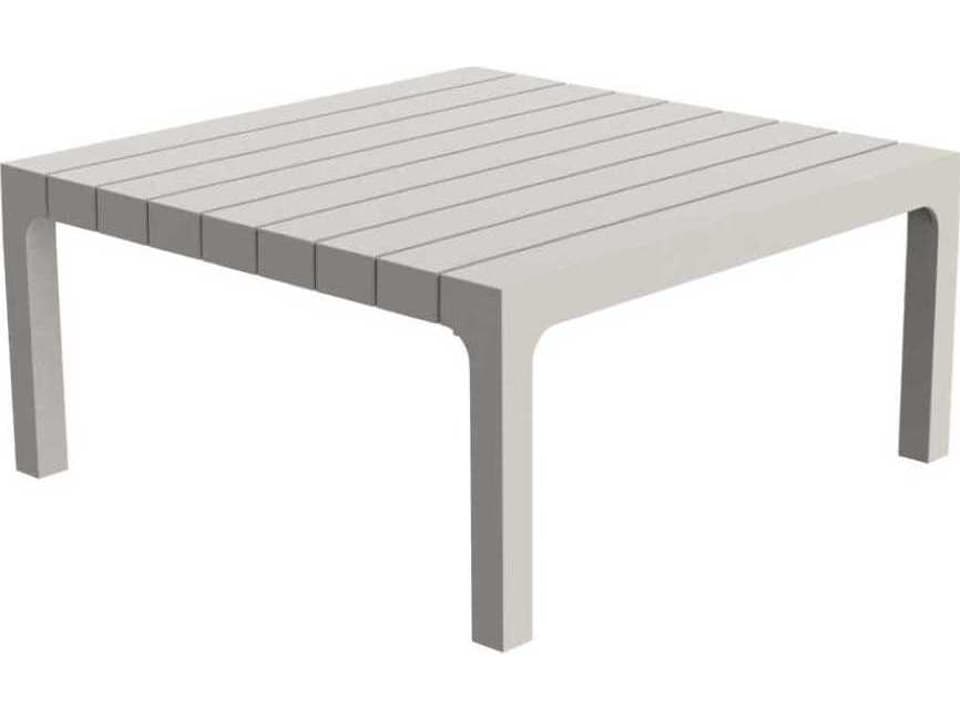 Spritz Sun Lounger Table Set of 4 23.25 x 23.25 Basic/Injection Ecru
