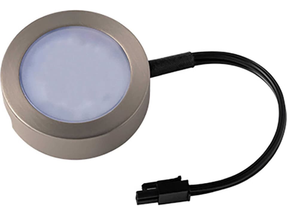 Cct Puck 4W LED Undercabinet Light in Brushed Nickel