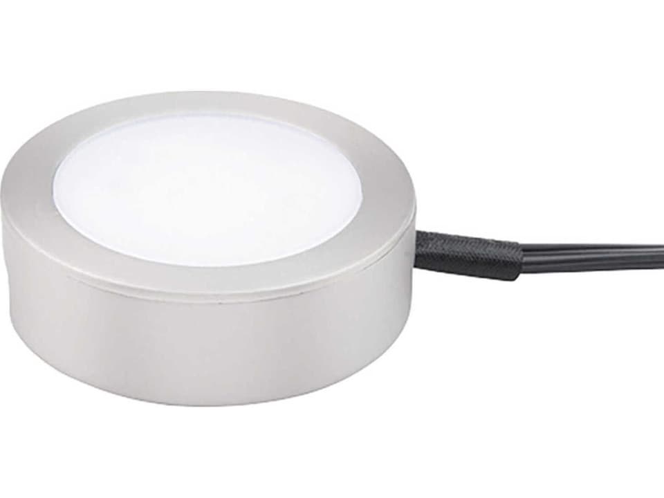 Line Voltage Puck with Single 6" Lead Wire and 6ft Power Cord with Roll Switch