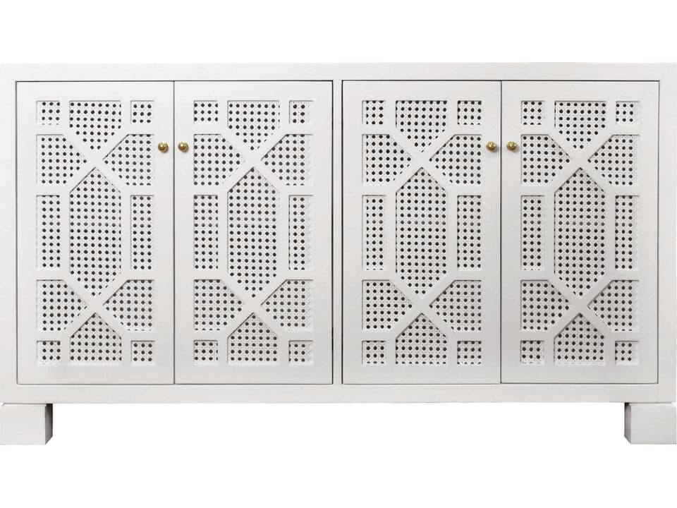 Luxecor Heritage Matisette 54 Poplar Wood White Sideboard | HRT