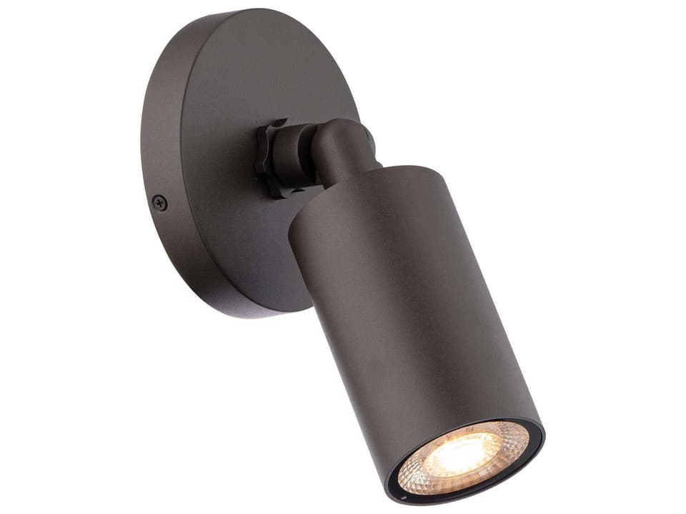 Cylinder 1-Light LED Outdoor Wall Sconce Bronze