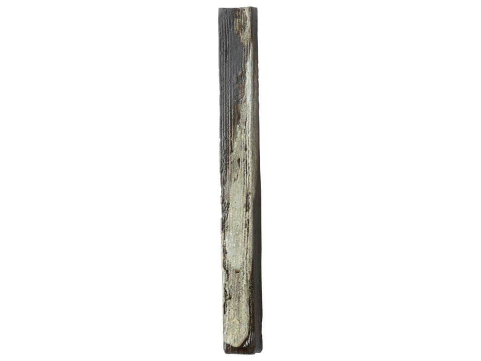 Shiga Hanaire White Cream Brown Wall Vase