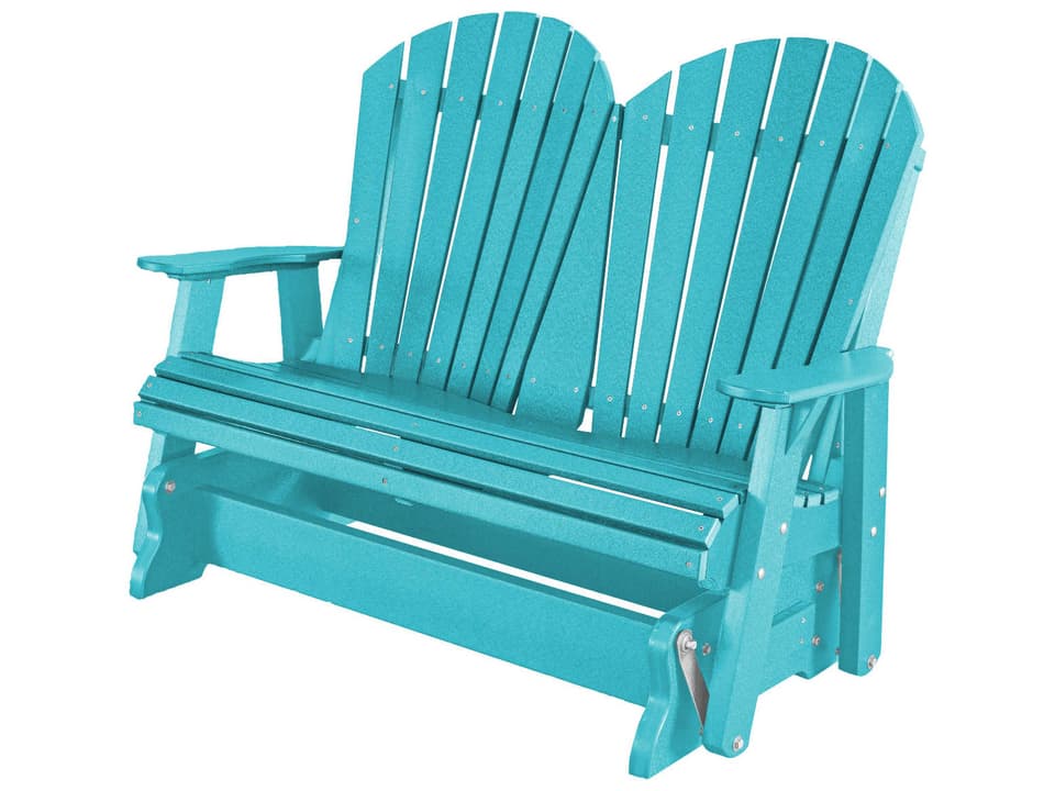 Heritage Recycled Plastic Glider Outdoor Loveseat