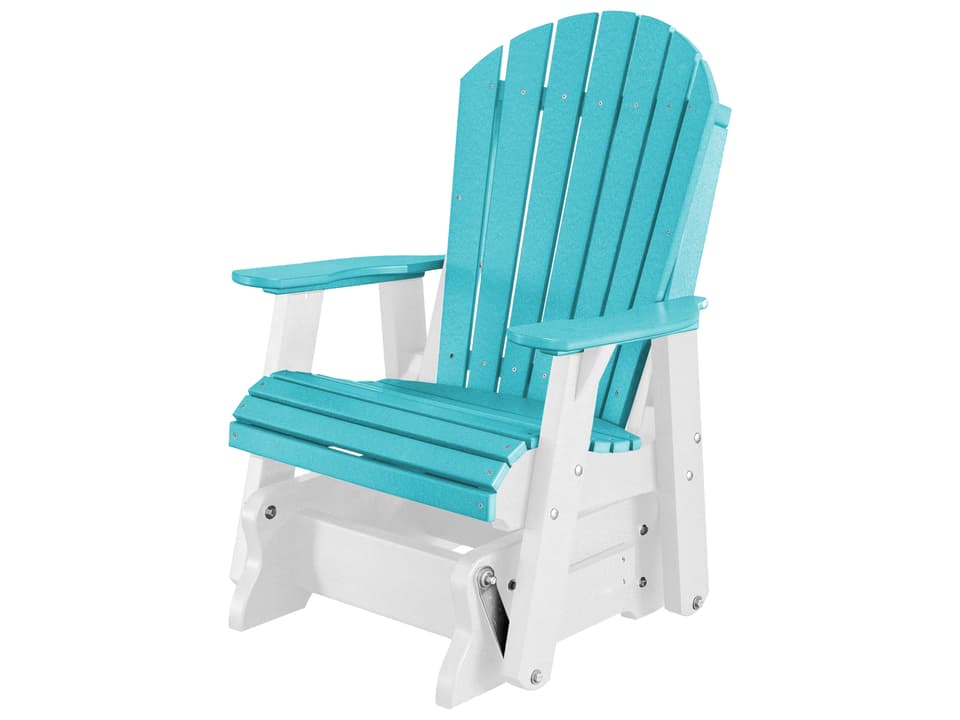 Heritage Recycled Plastic Glider Outdoor Lounge Chair