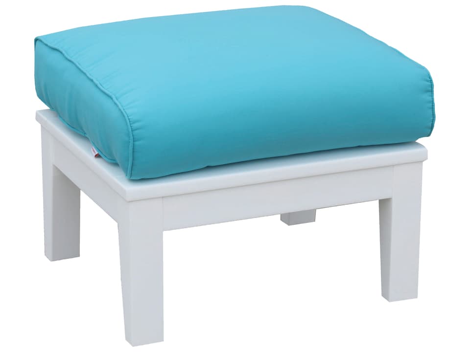 Heritage Recycled Plastic Deep Seating Outdoor Patio Ottoman