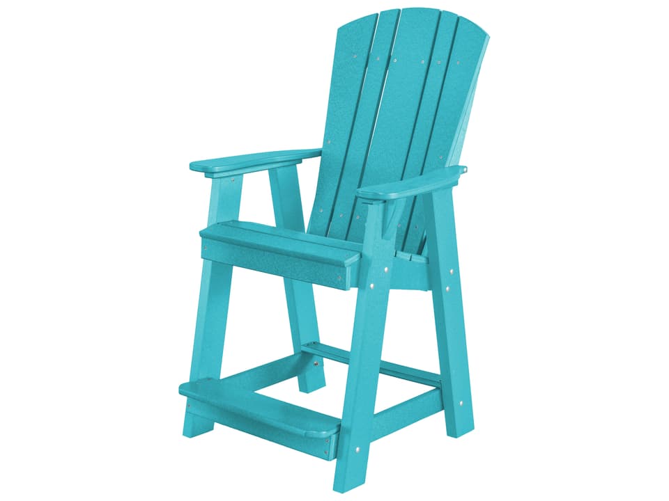 Heritage Recycled Plastic Patio Counter Chair