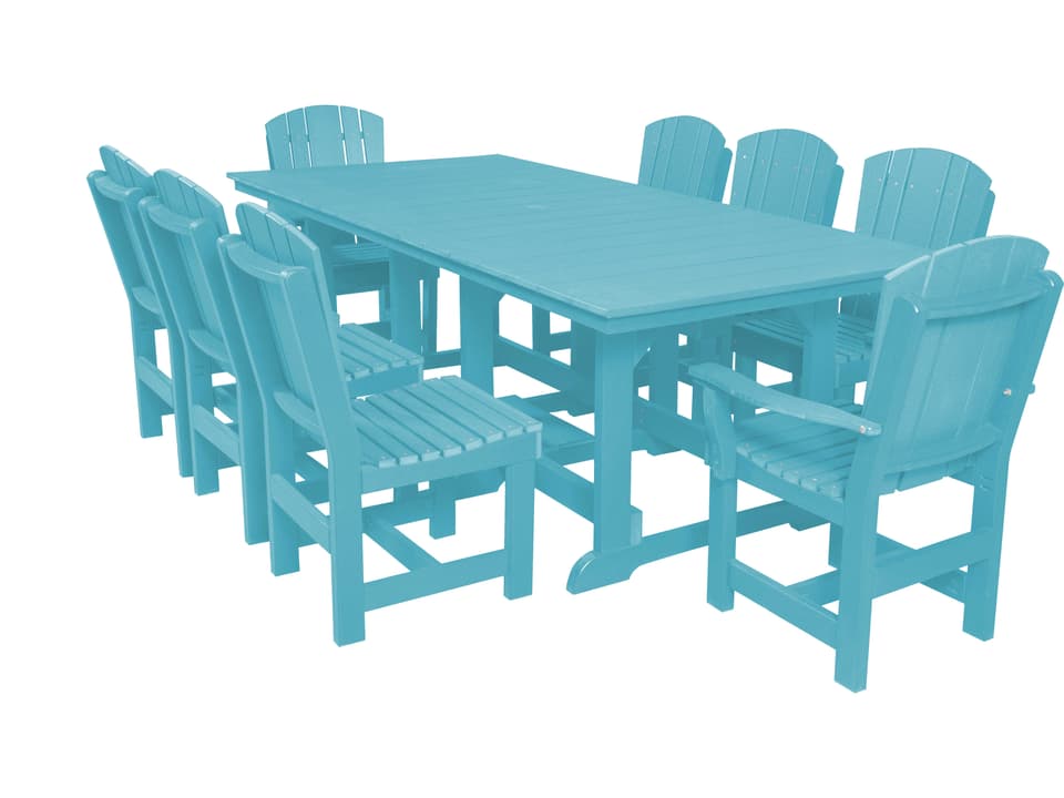 Heritage Recycled Plastic 9 Piece Outdoor Dining Set