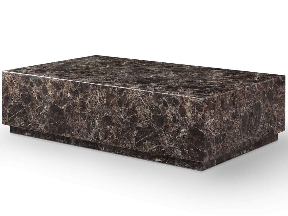 Iris Coffee Table in Dark Emperador Marble