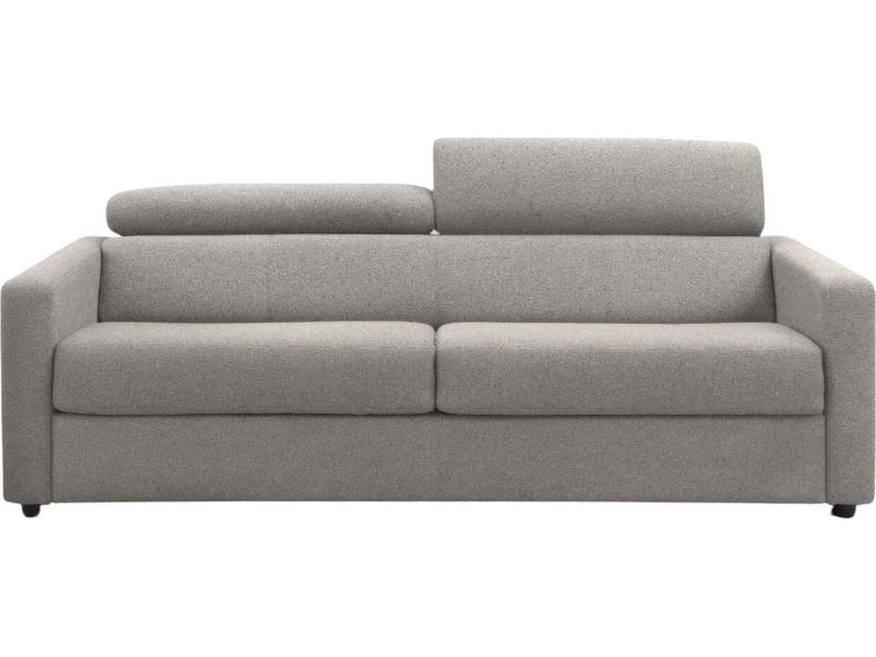 Balance Light Grey Fabric Sleeper Sofa with Black Metal Legs