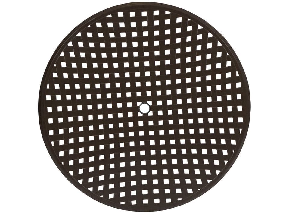 Thatch 60-Inch Round Cast Aluminum Table Top with Umbrella Hole