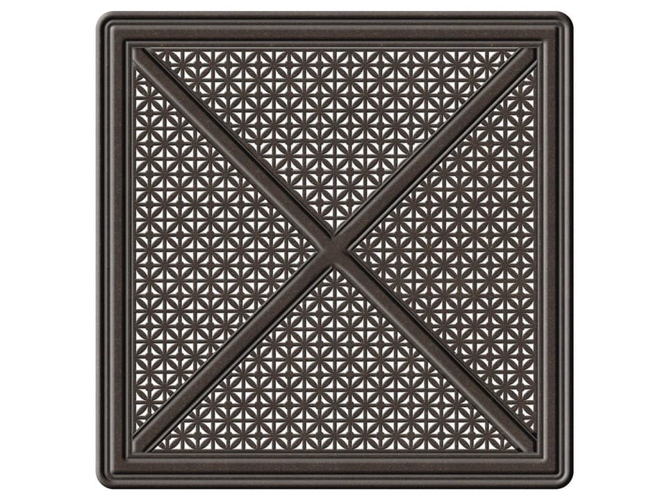 Hampton 22-Inch Square Cast Aluminum End Table Top