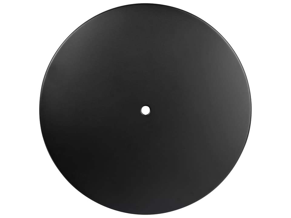 Solid Iron Rolled Edge 48-Inch Round Table Top with Umbrella Hole