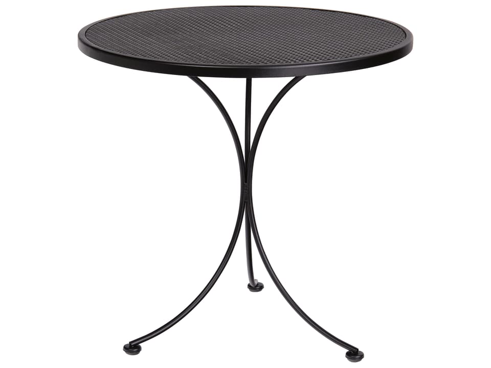 Wrought Iron 30-Inch Round Mesh Bistro Table