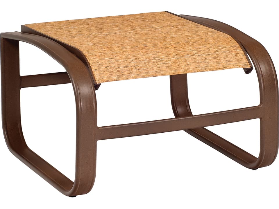 Cayman Isle Sling Aluminum Outdoor Ottoman