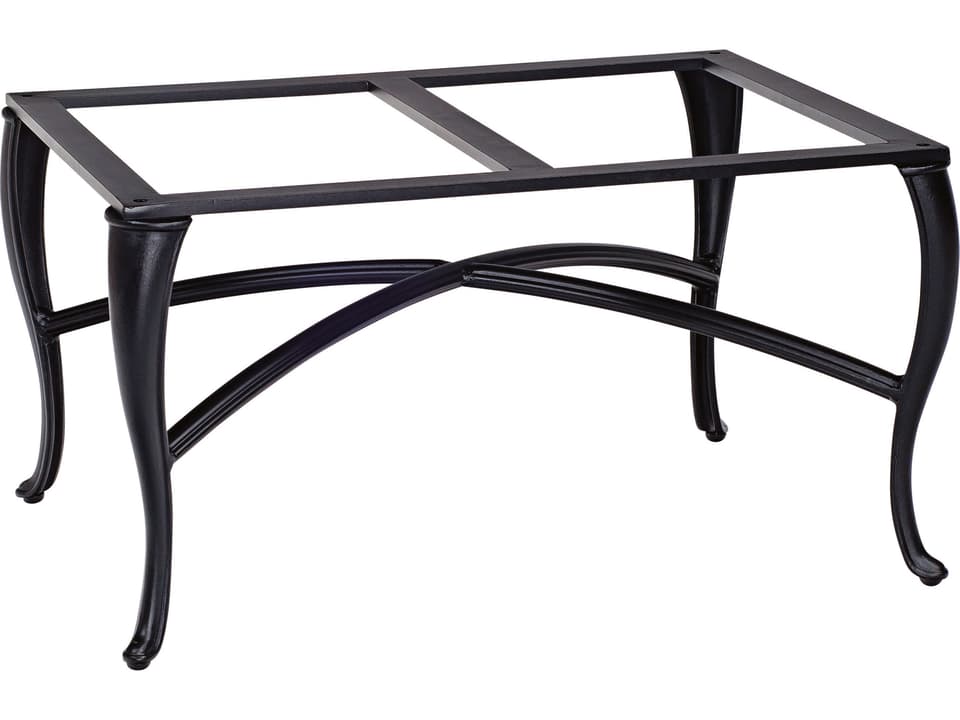Cabriole Rectangular Aluminum Coffee Table Base