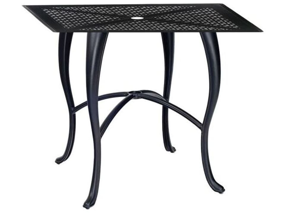 Hampton 36-Inch Square Counter Height Table with Umbrella Hole