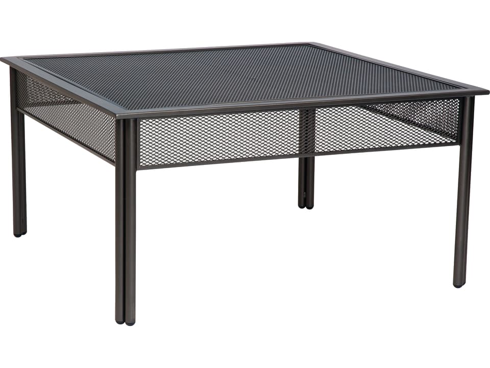 Jax Wrought Iron Square Micro Mesh Outdoor Coffee Table
