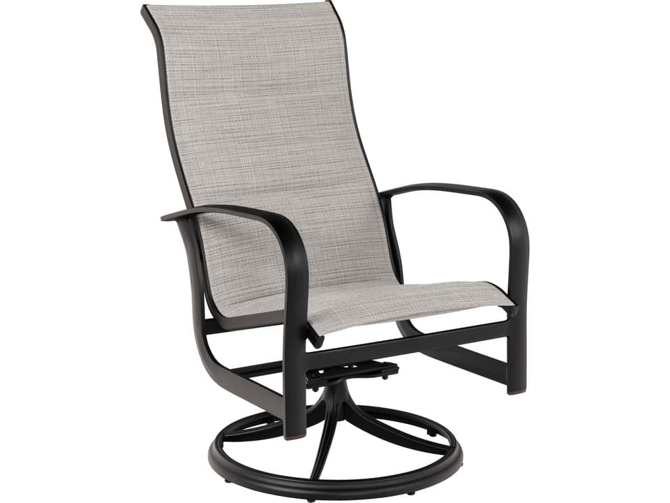 Fremont Aluminum Padded Sling High Back Swivel Rocker Lounge Chair