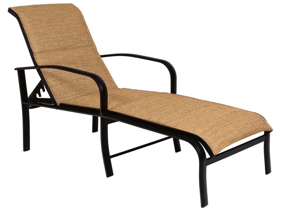Fremont Padded Sling Aluminum Adjustable Chaise Lounge