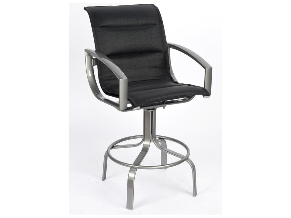 Metropolis Padded Sling Bar Stool Modern Outdoor