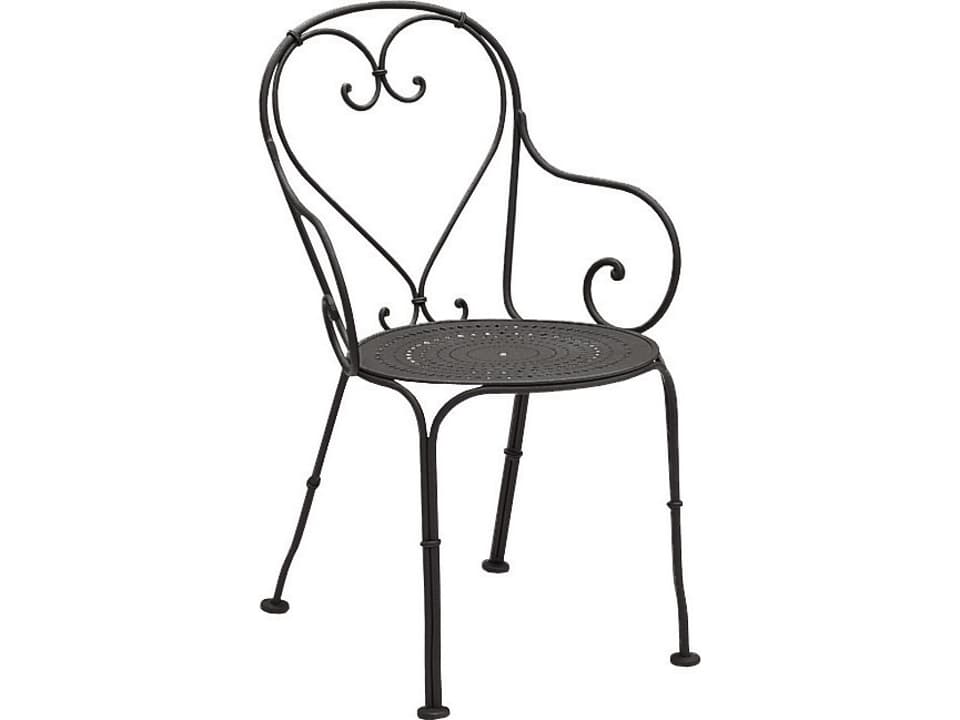 Parisienne Wrought Iron Outdoor Dining Armchair