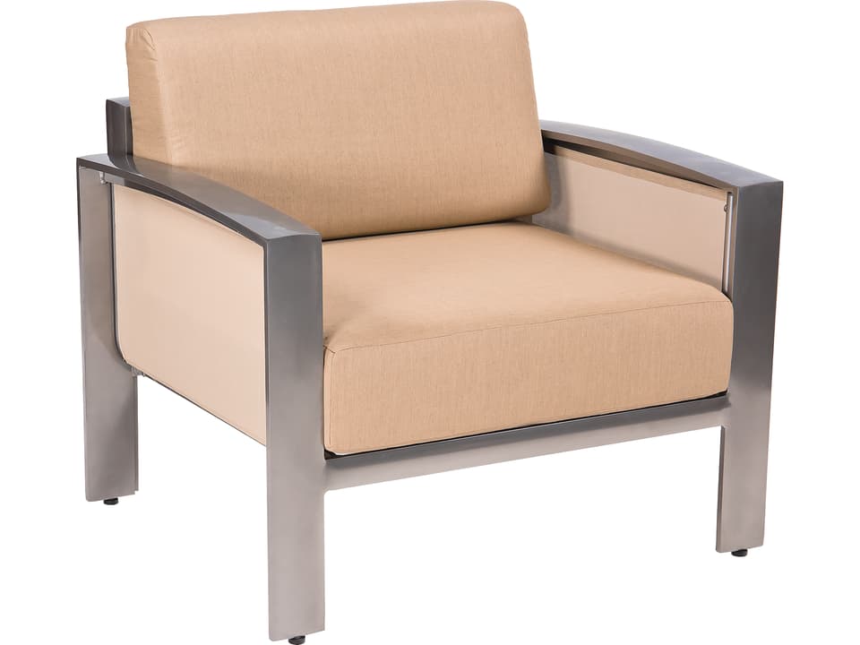Metropolis Cushion Aluminum Outdoor Lounge Chair