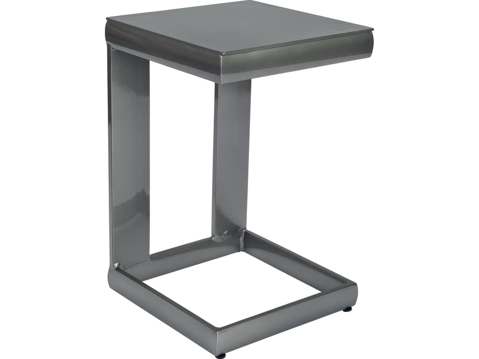 Metropolis Universal C Outdoor End Table in Aluminum