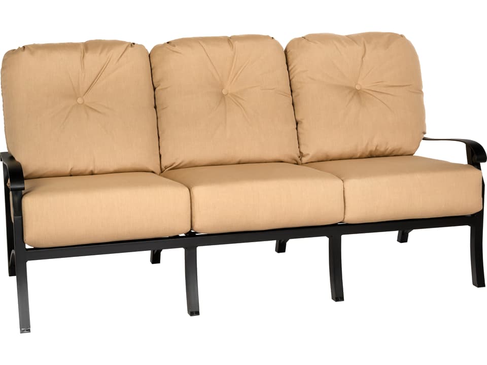 Cortland Cushion 3-Seat Aluminum Outdoor Sofa