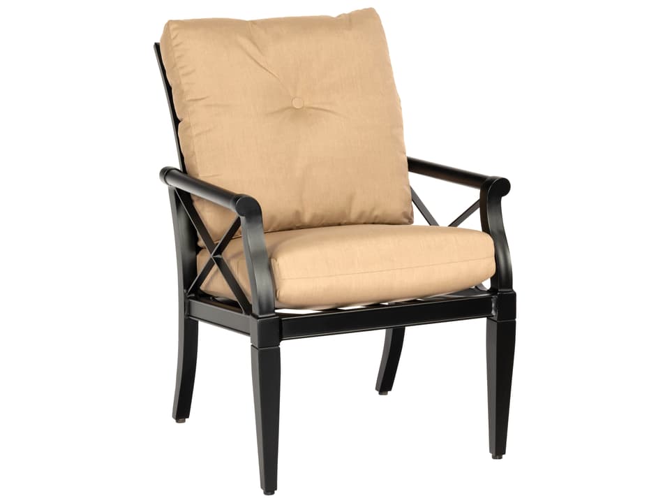 Andover Cushion Aluminum Outdoor Patio Dining Arm Chair