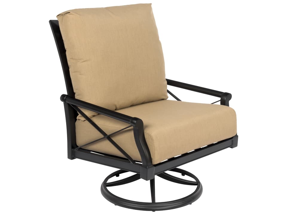 Andover Cushion Big Man's Swivel Rocking Outdoor Lounge Chair