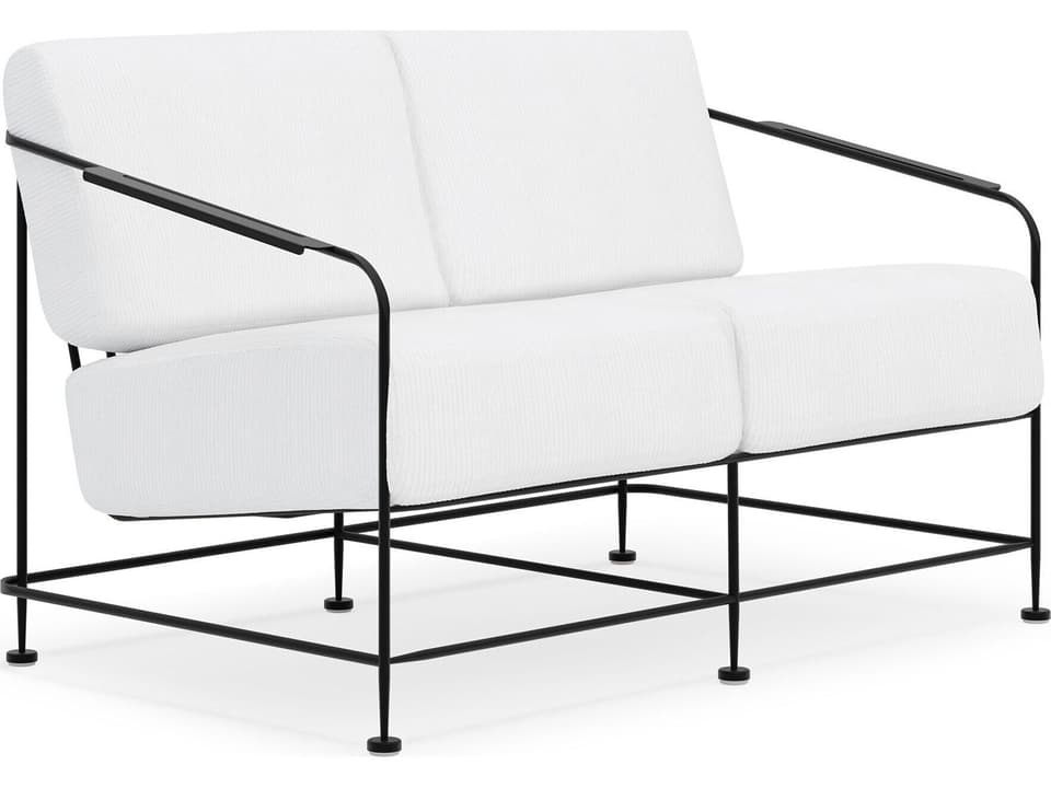Reed Wrought Iron Cushion Loveseat