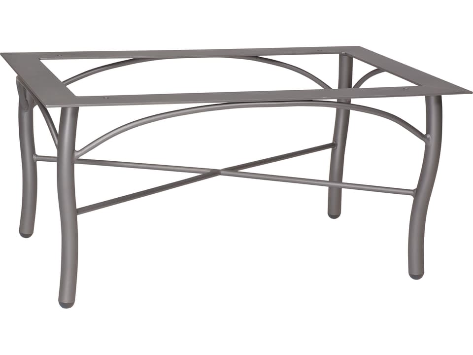 Tribeca Rectangular Aluminum Coffee Table Base in Aztec Bronze