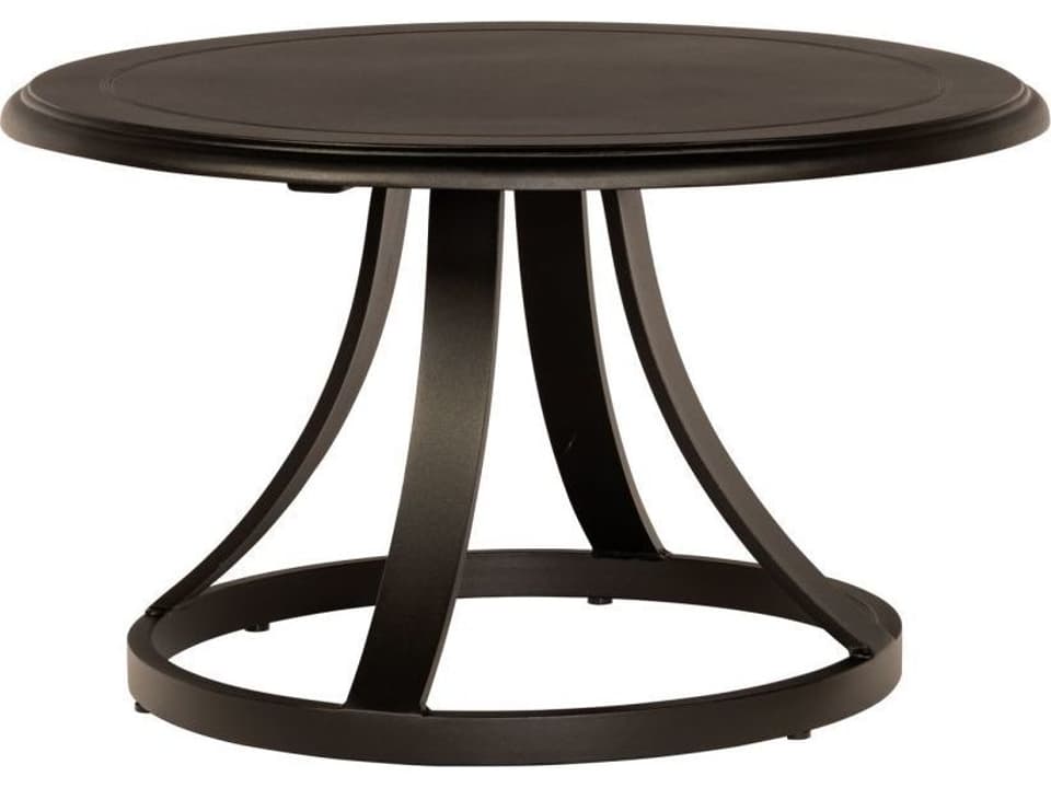 Solid Cast 32-Inch Round Cast Aluminum Coffee Table