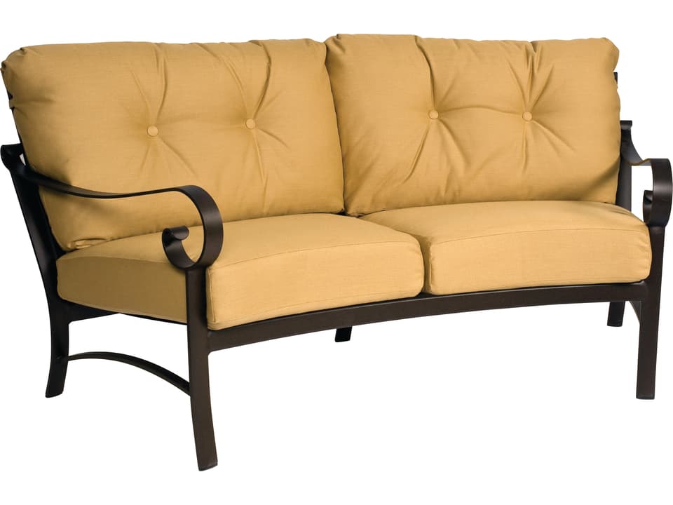 Belden Cushion Aluminum Crescent Loveseat