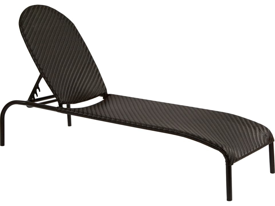 Barlow Whitecraft Wicker Stackable Adjustable Chaise Lounge
